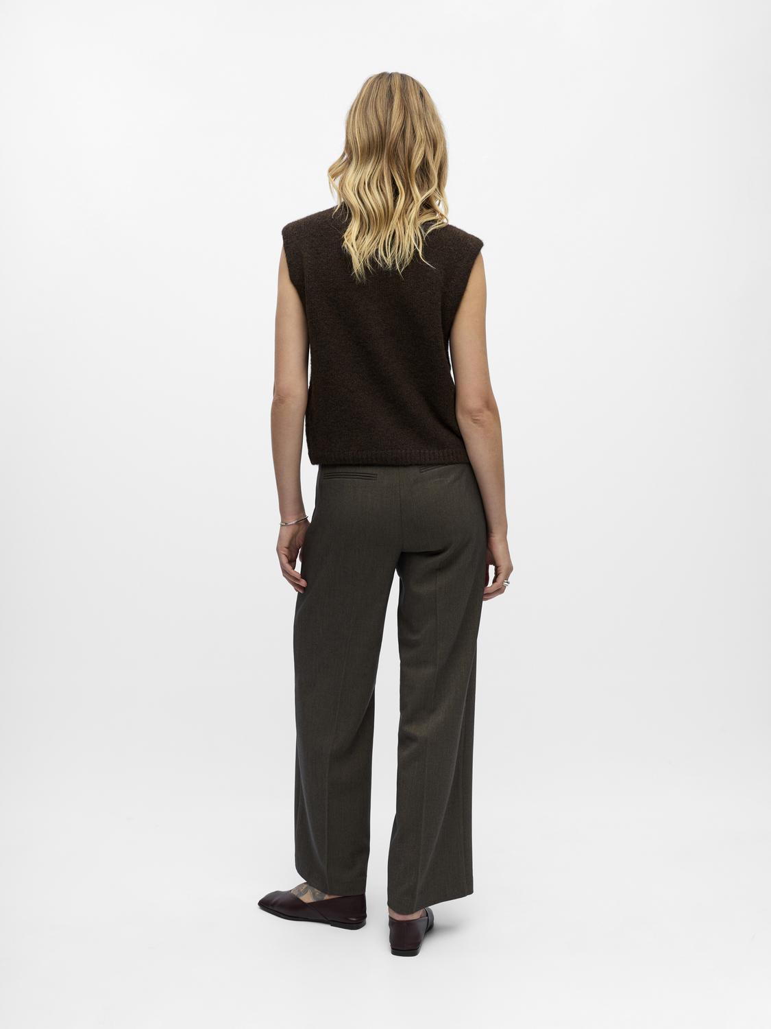Objsaggia Re Knit Vest Cardigan