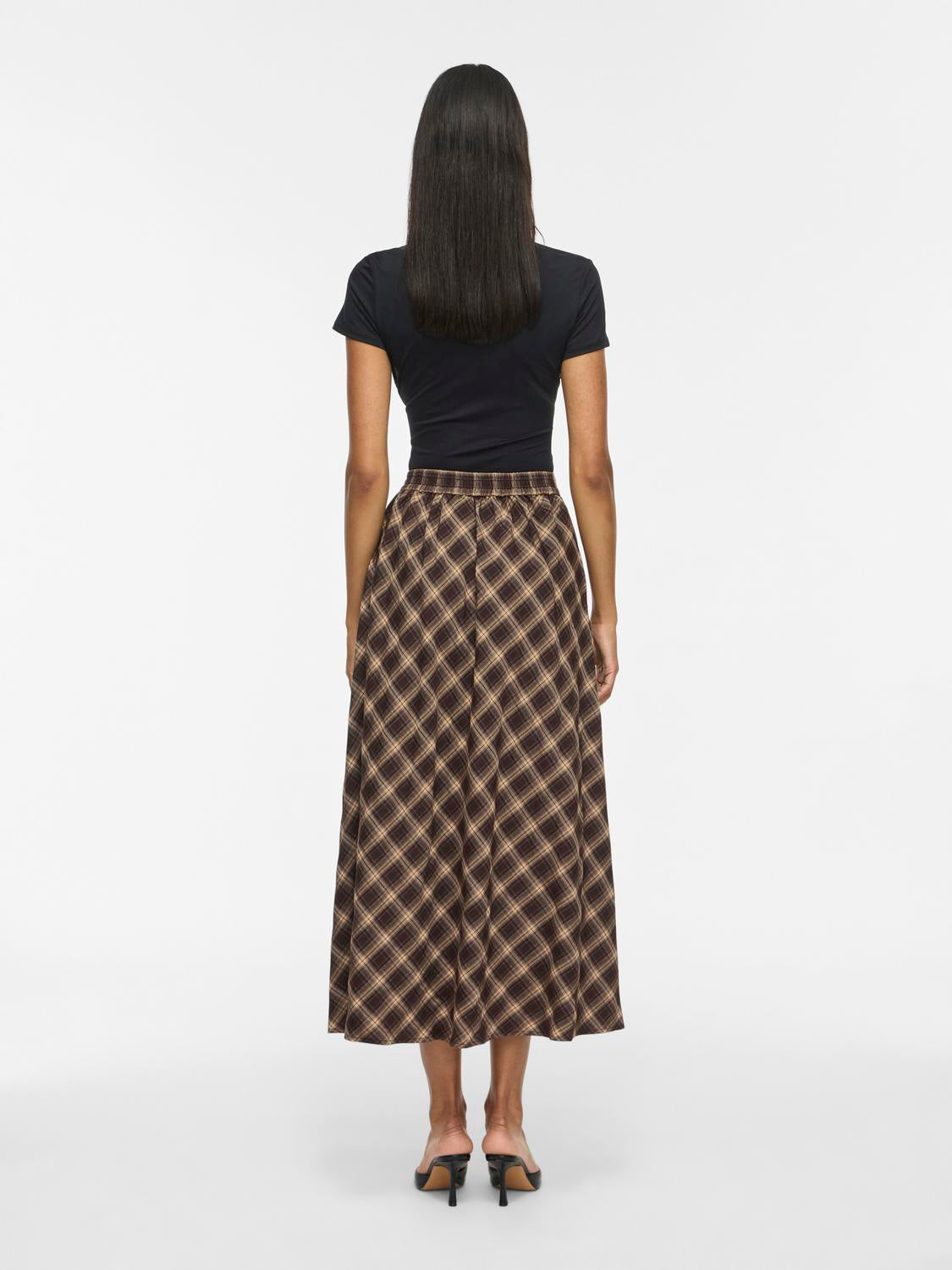 Vilene Check Ankle Skirt/Spi