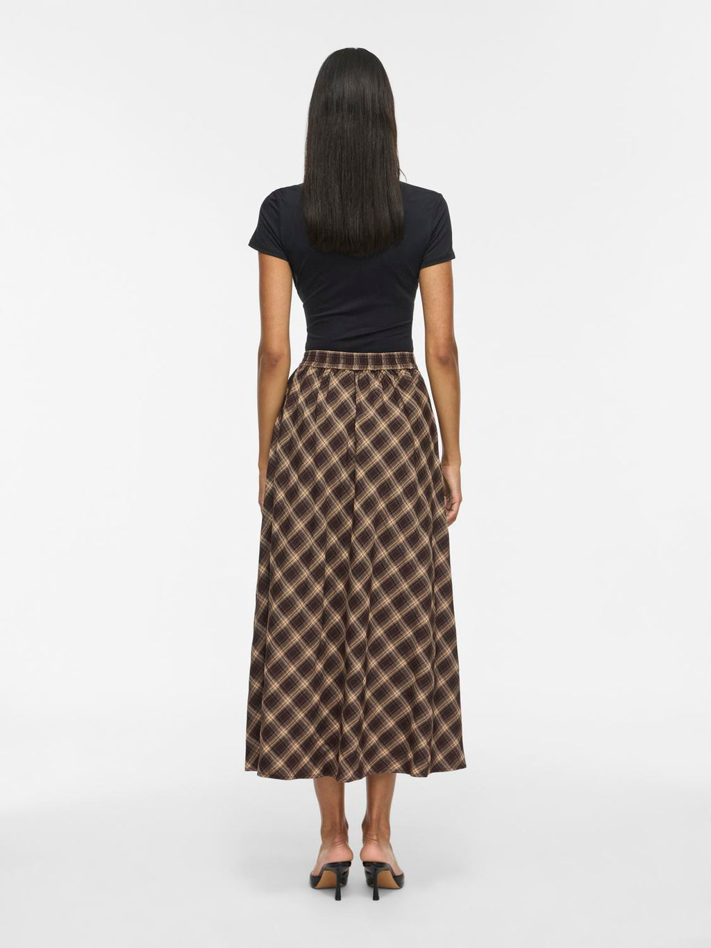Vilene Check Ankle Skirt/Spi