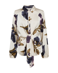 FQZILA - BLUSE - BEIGE OG LILLA