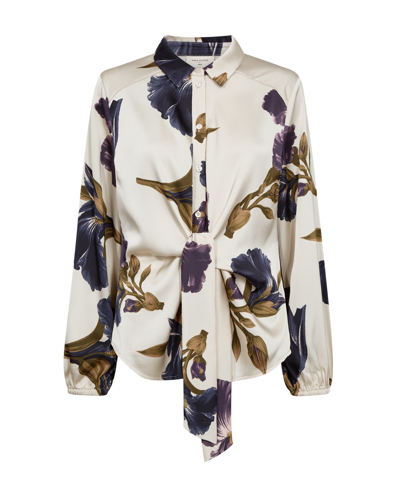 FQZILA - BLUSE - BEIGE OG LILLA