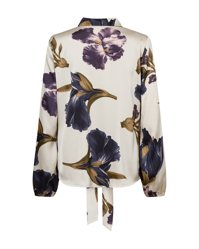 FQZILA - BLUSE - BEIGE OG LILLA