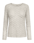FQIBENA - LANGÆRMET T-SHIRT - BEIGE