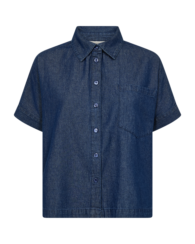 FQESRONDA SHIRT DARK BLUE DENIM