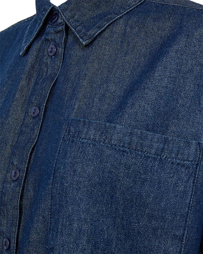 FQESRONDA SHIRT DARK BLUE DENIM