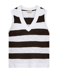 FQVICKI - VEST - HVID OG BRUN