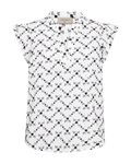 FQALISA - BLUSE - HVID OG BRUN