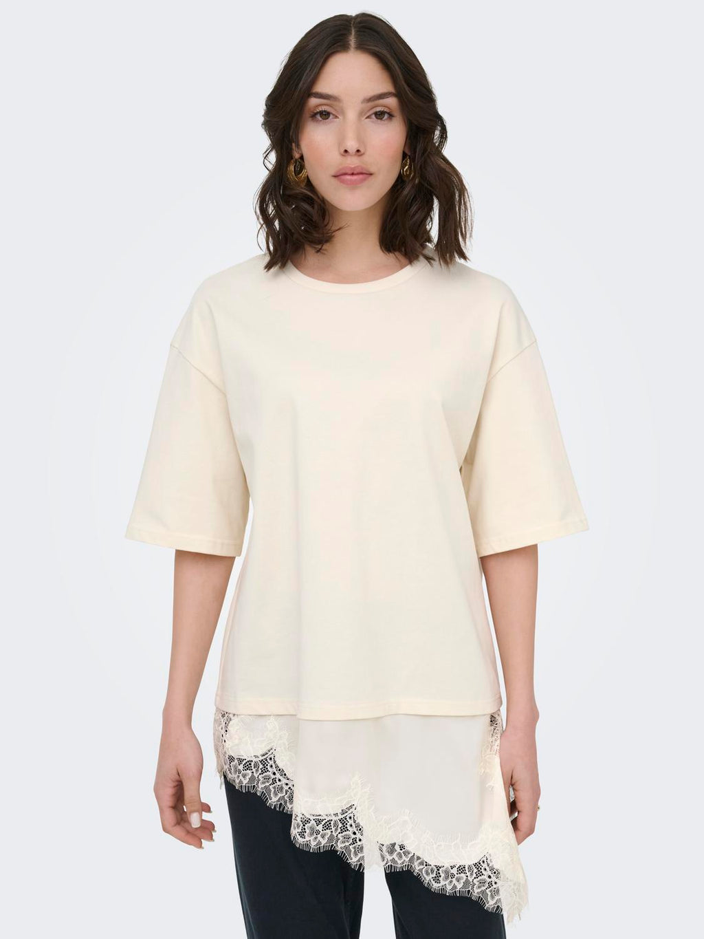 Jdyalma 2/4 Lace Detail T-Shirt