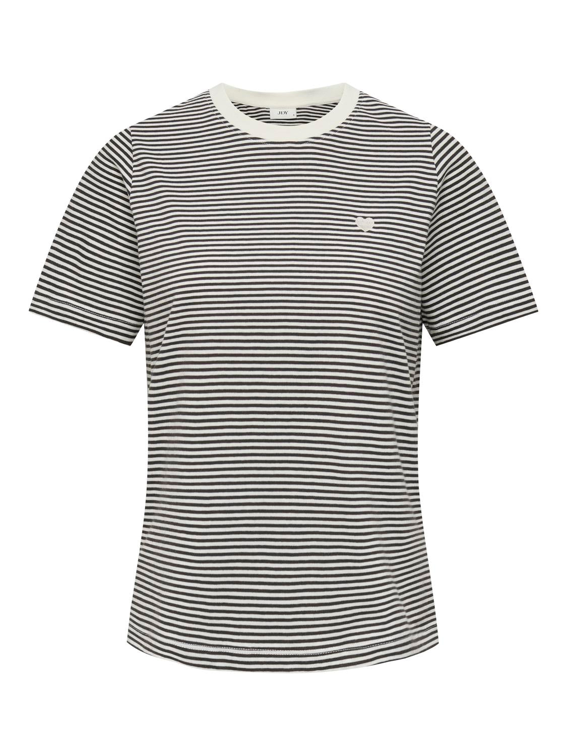JDYPISA TEE STRIPE RHUBARB TOP