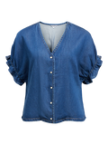 OBJFRAME 2/4 V-NECK TOP