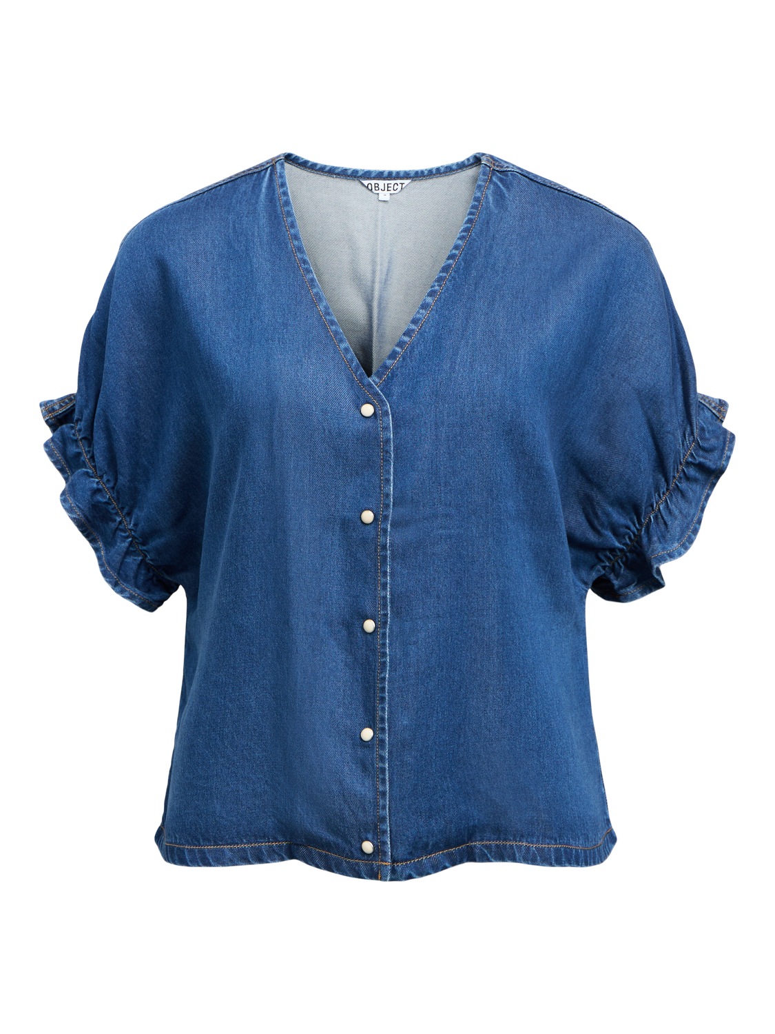 OBJFRAME 2/4 V-NECK TOP