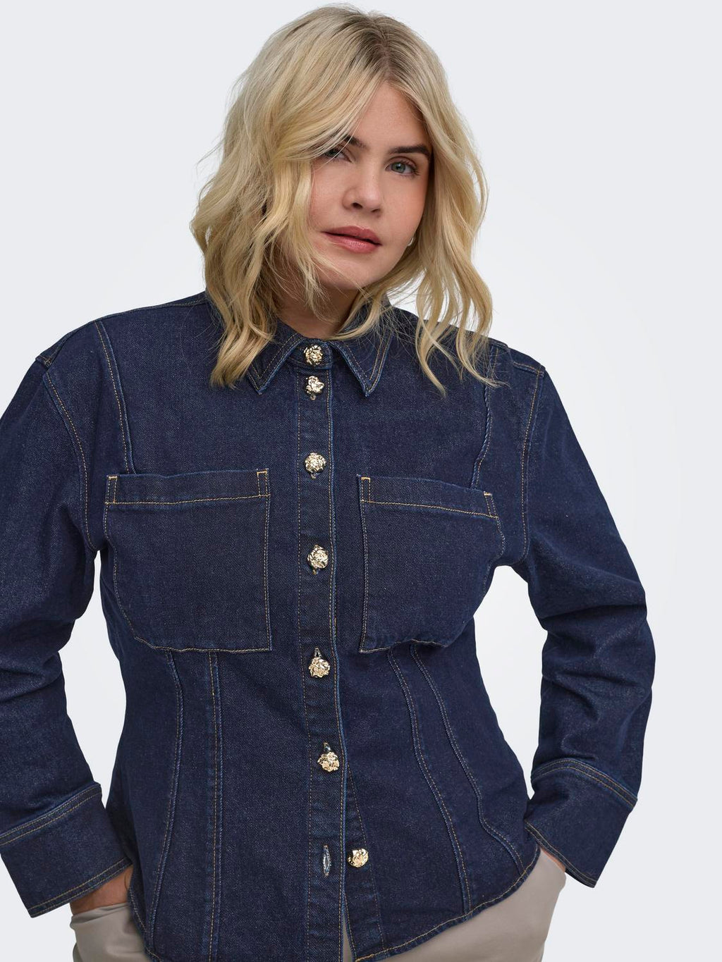 Carbelinda Fitted Dnm Shirt