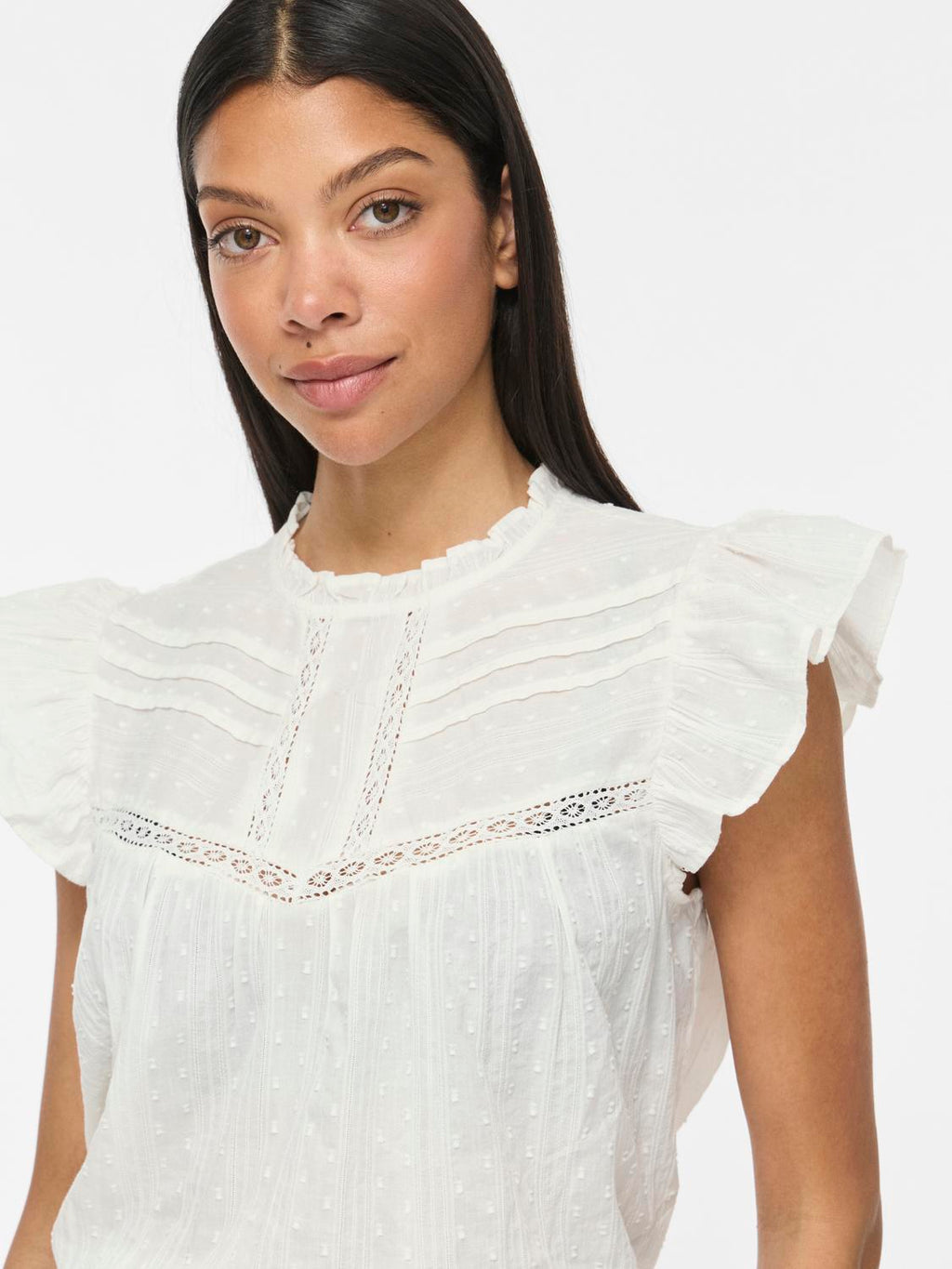 VIYVA TOP SMOKE GREEN BLUSE