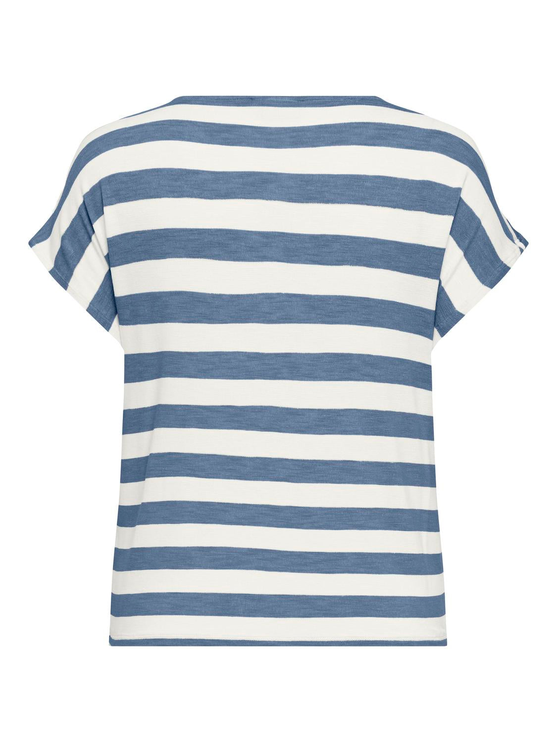 CARLIRA LIFE S/S V-Neck Top - Infinity Blue
