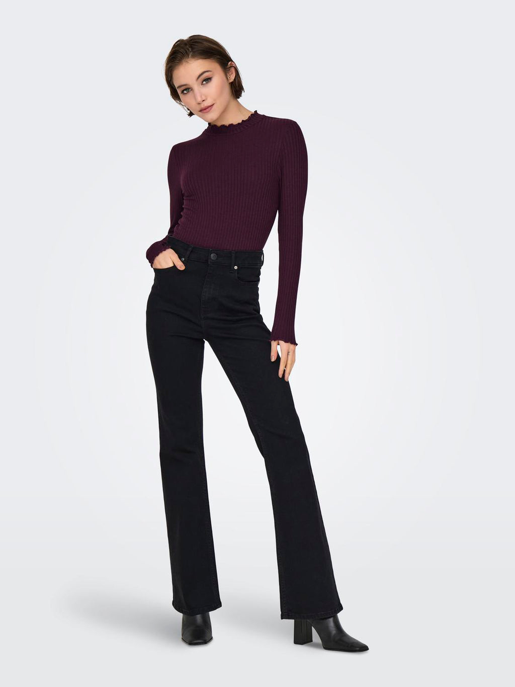 Jdyfransiska L/S Hi-Nck Top Jr