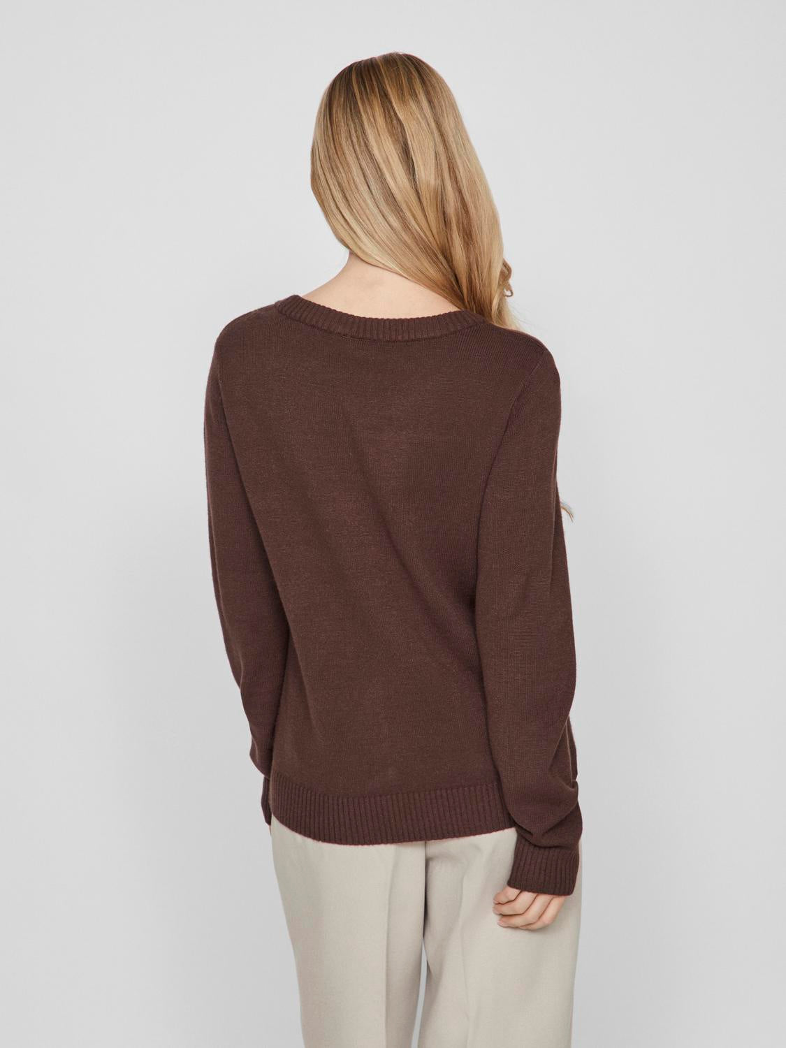 Viril O-Neck L/S  Knit Top