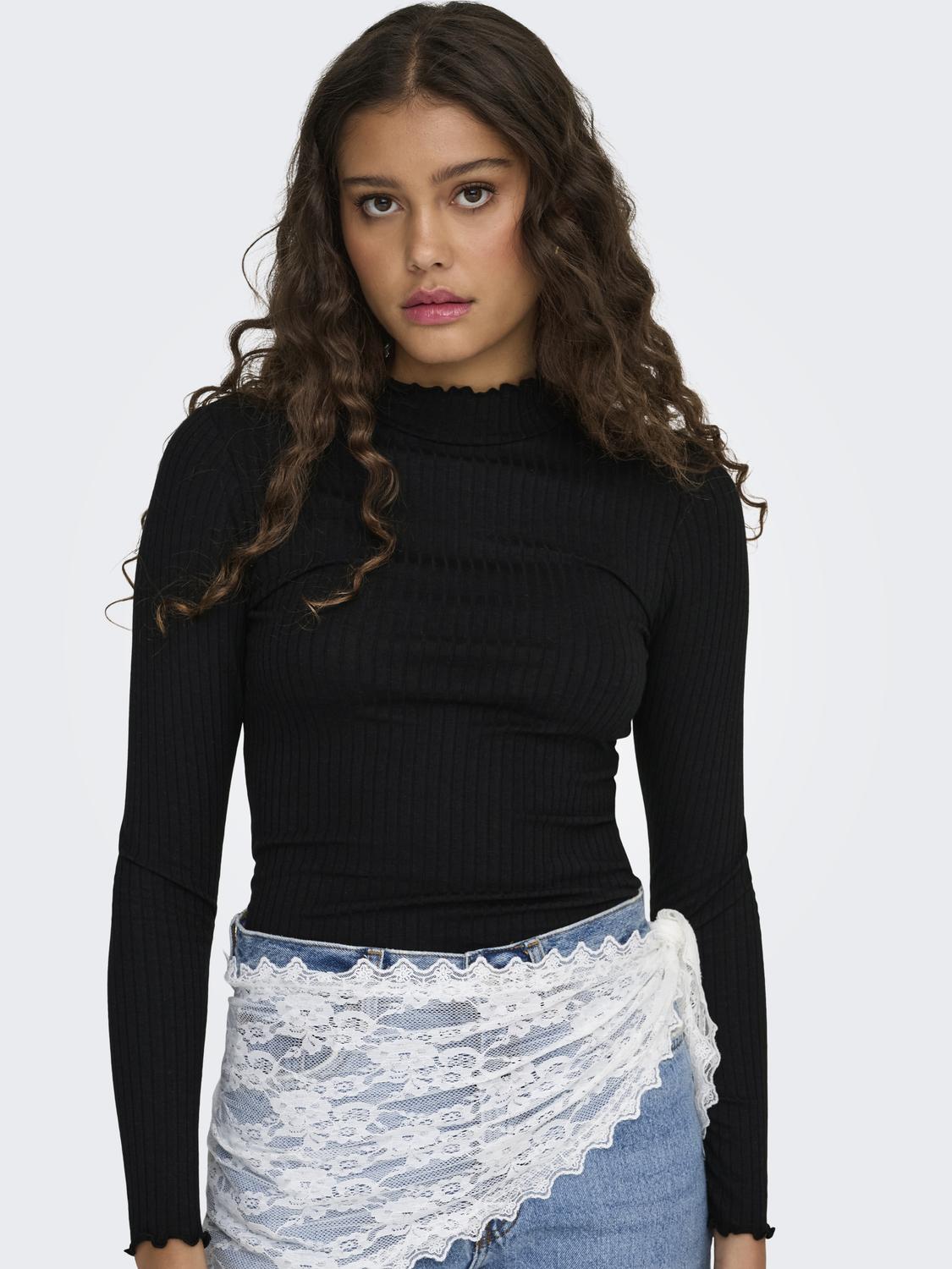 Jdyfransiska L/S Hi-Nck Top Jr