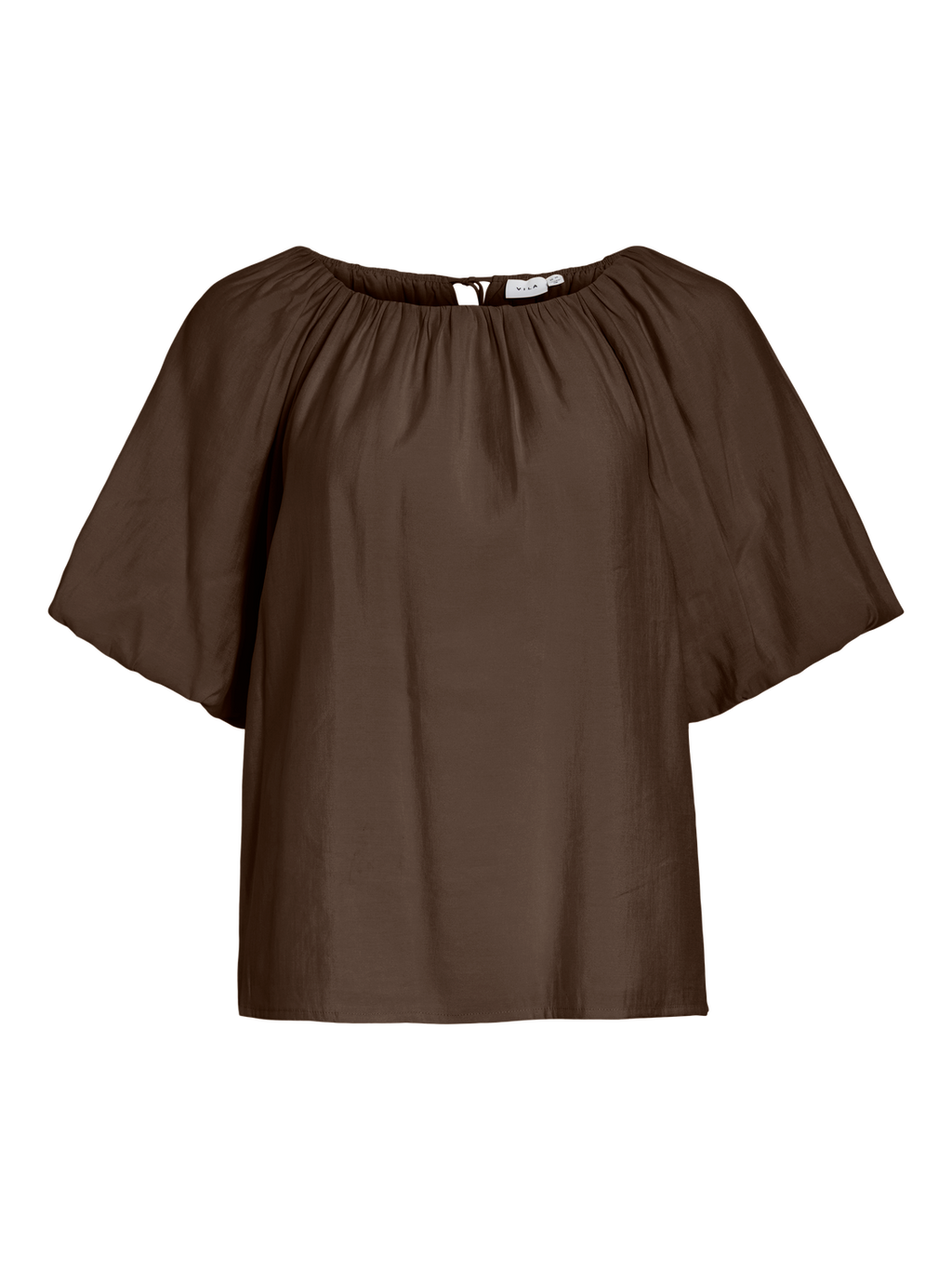 VIHEKLA BOAT NECK BLOUSE BROWN