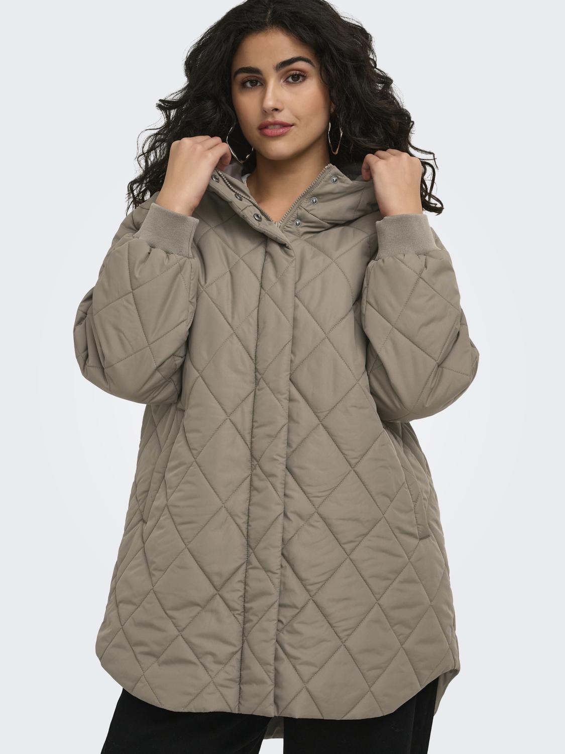 Carjuliet Quiltd Hood Zip Coat