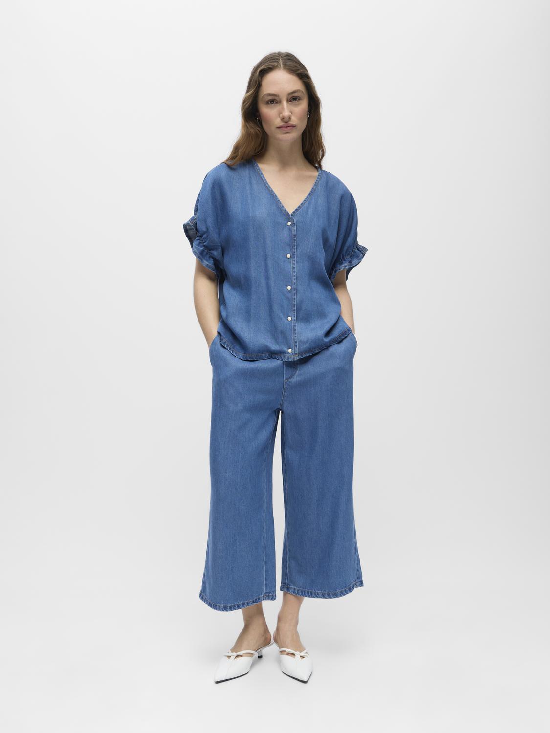 OBJFRAME 2/4 V-NECK TOP