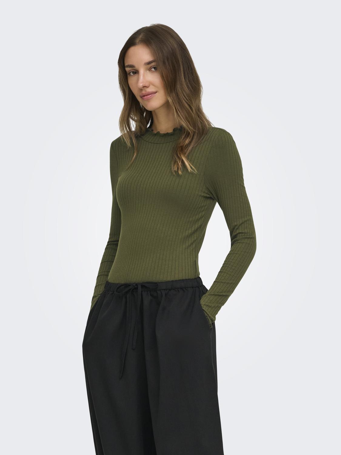 Jdyfransiska L/S Hi-Nck Top Jr